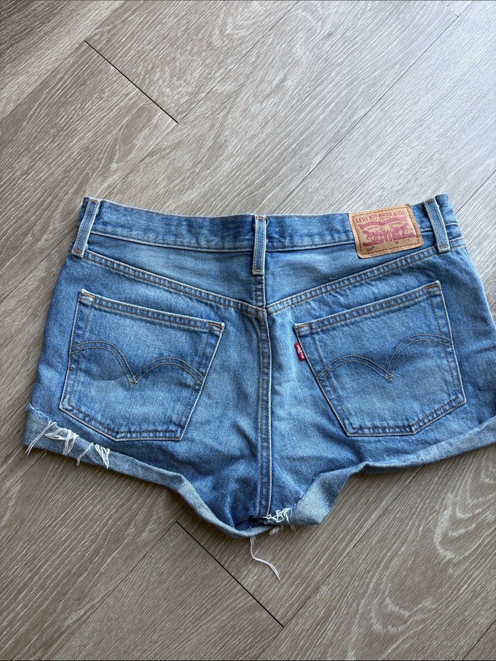 Levi’s Button-fly 501 Denim Cutoff Shorts - Blue